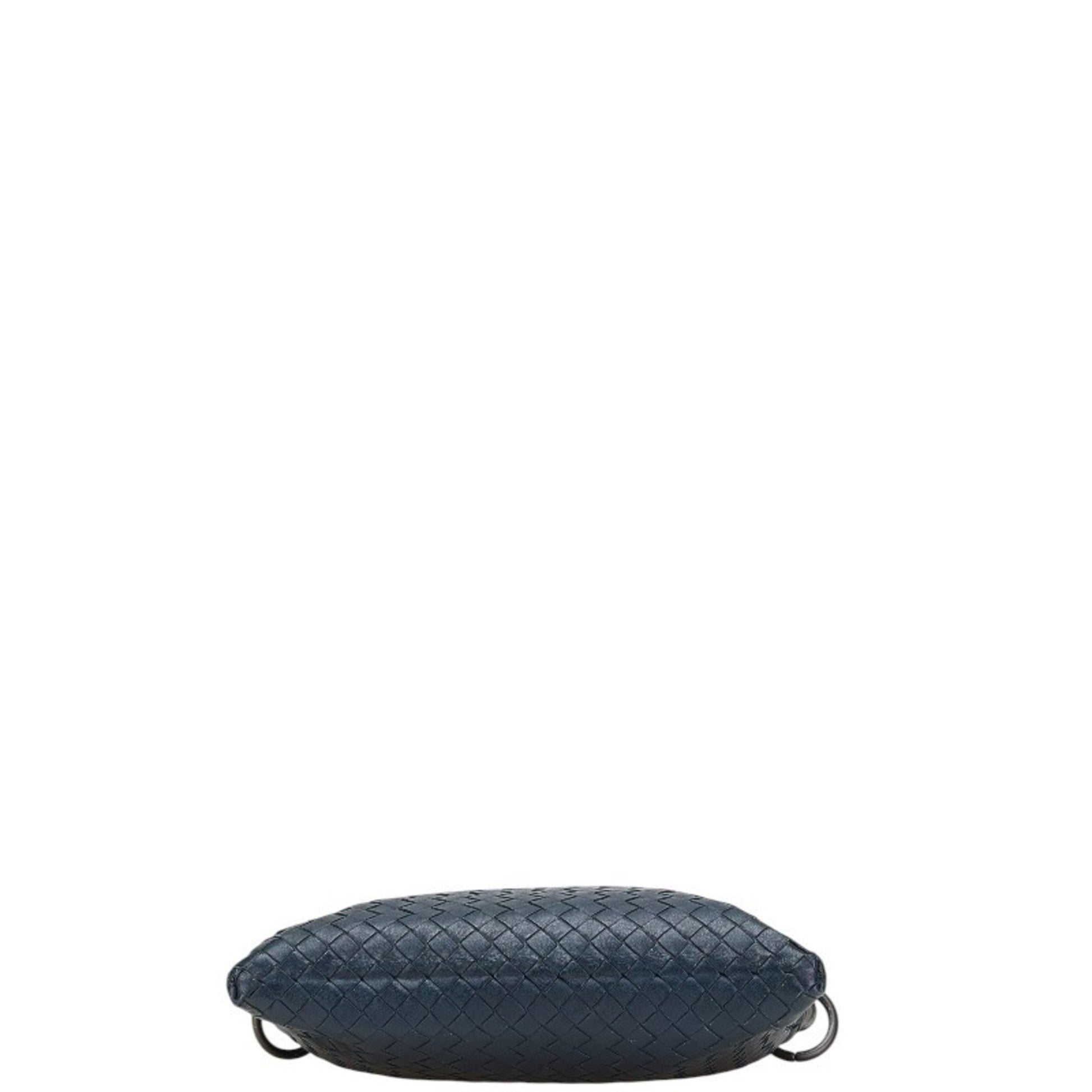 Bottega Veneta Intrecciato, Navy, Leather, shoulder