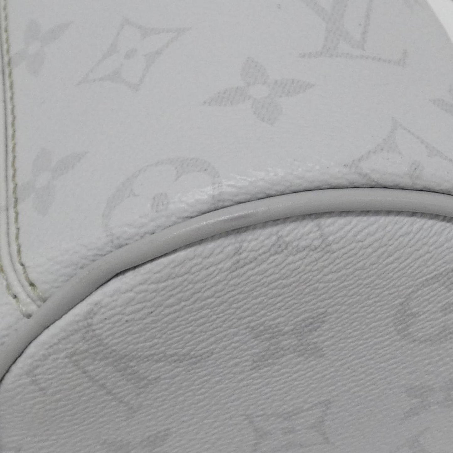 Louis Vuitton Chalk Nano, White, Canvas, shoulder