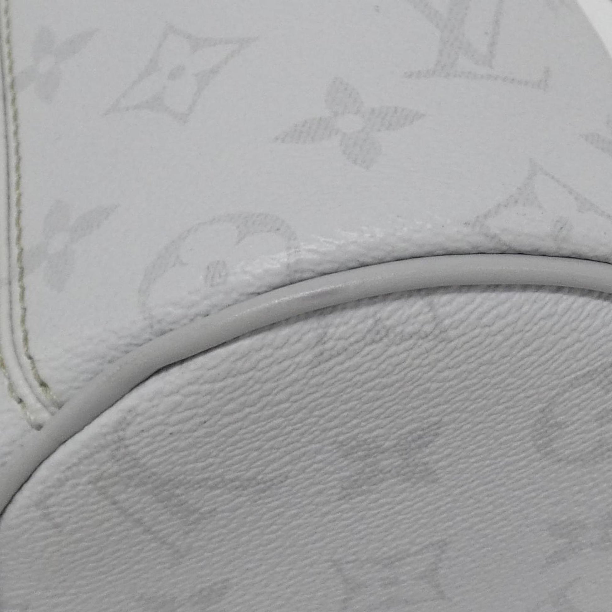 Louis Vuitton Chalk Nano, White, Canvas, shoulder