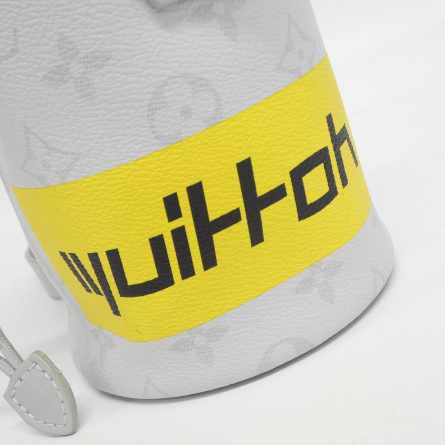 Louis Vuitton Chalk Nano, White, Canvas, shoulder
