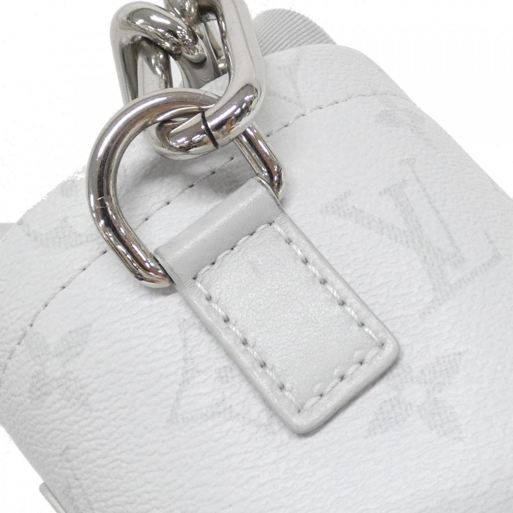 Louis Vuitton Chalk Nano, White, Canvas, shoulder