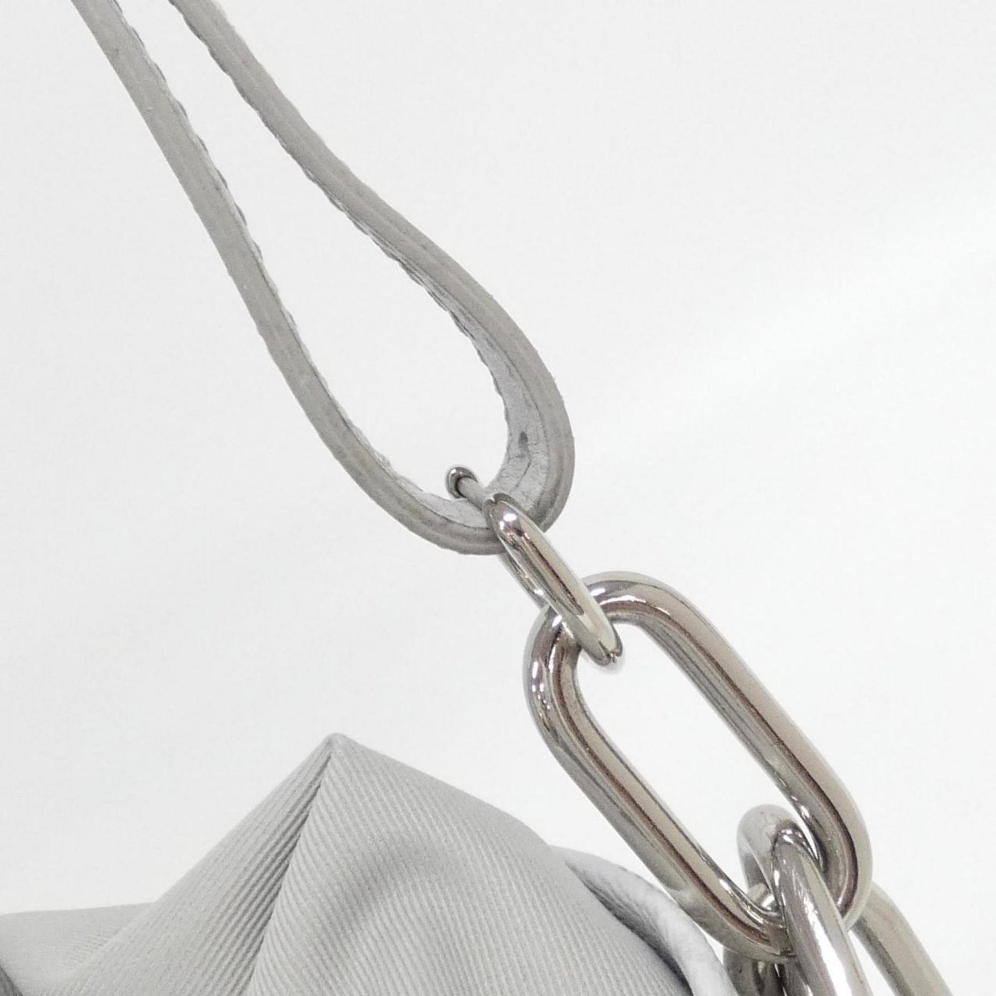 Louis Vuitton Chalk Nano, White, Canvas, shoulder