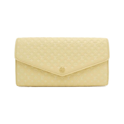 Louis Vuitton Sarah, Yellow, Leather, wallet