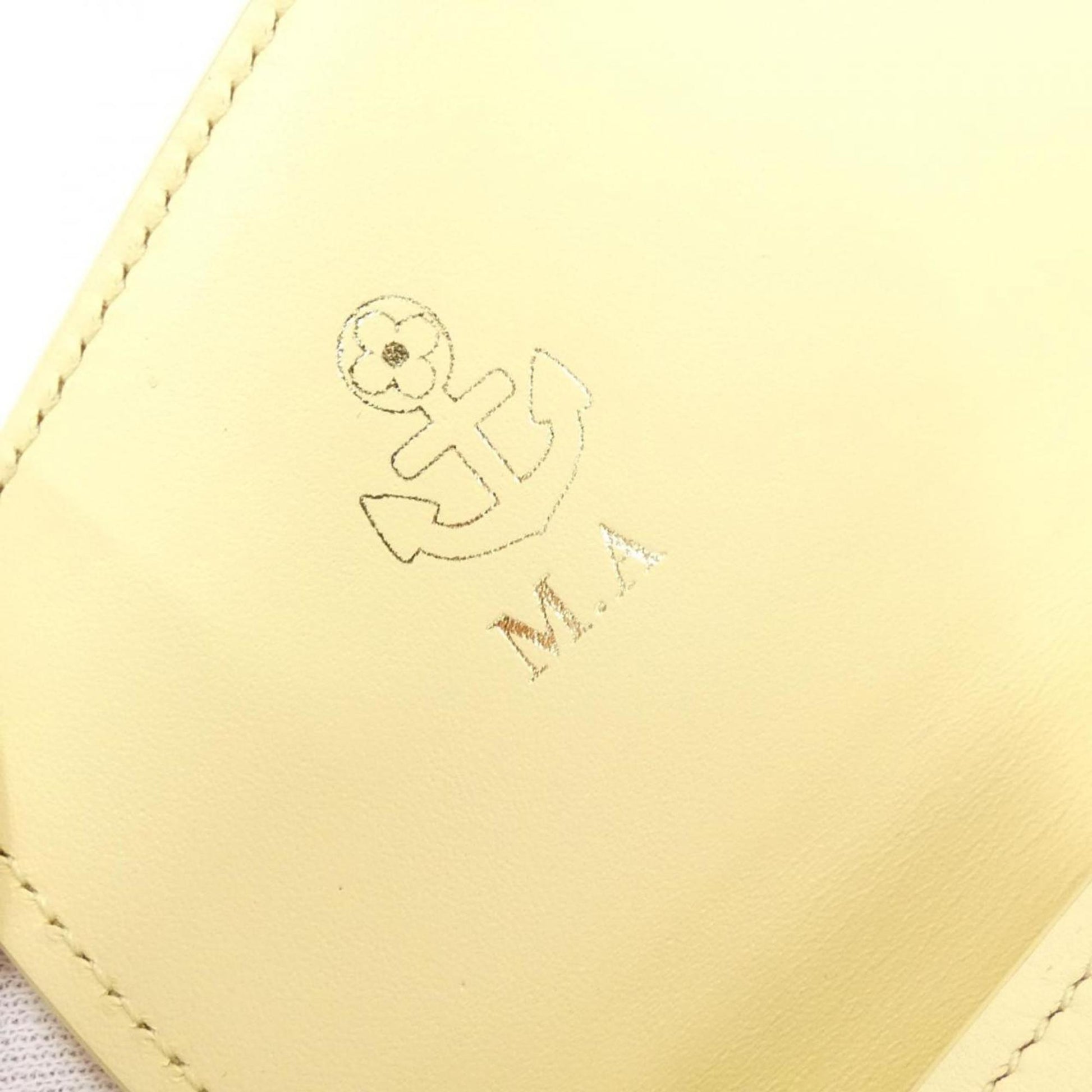 Louis Vuitton Sarah, Yellow, Leather, wallet