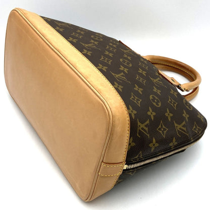 Louis Vuitton Alma, Brown, Canvas, handbag