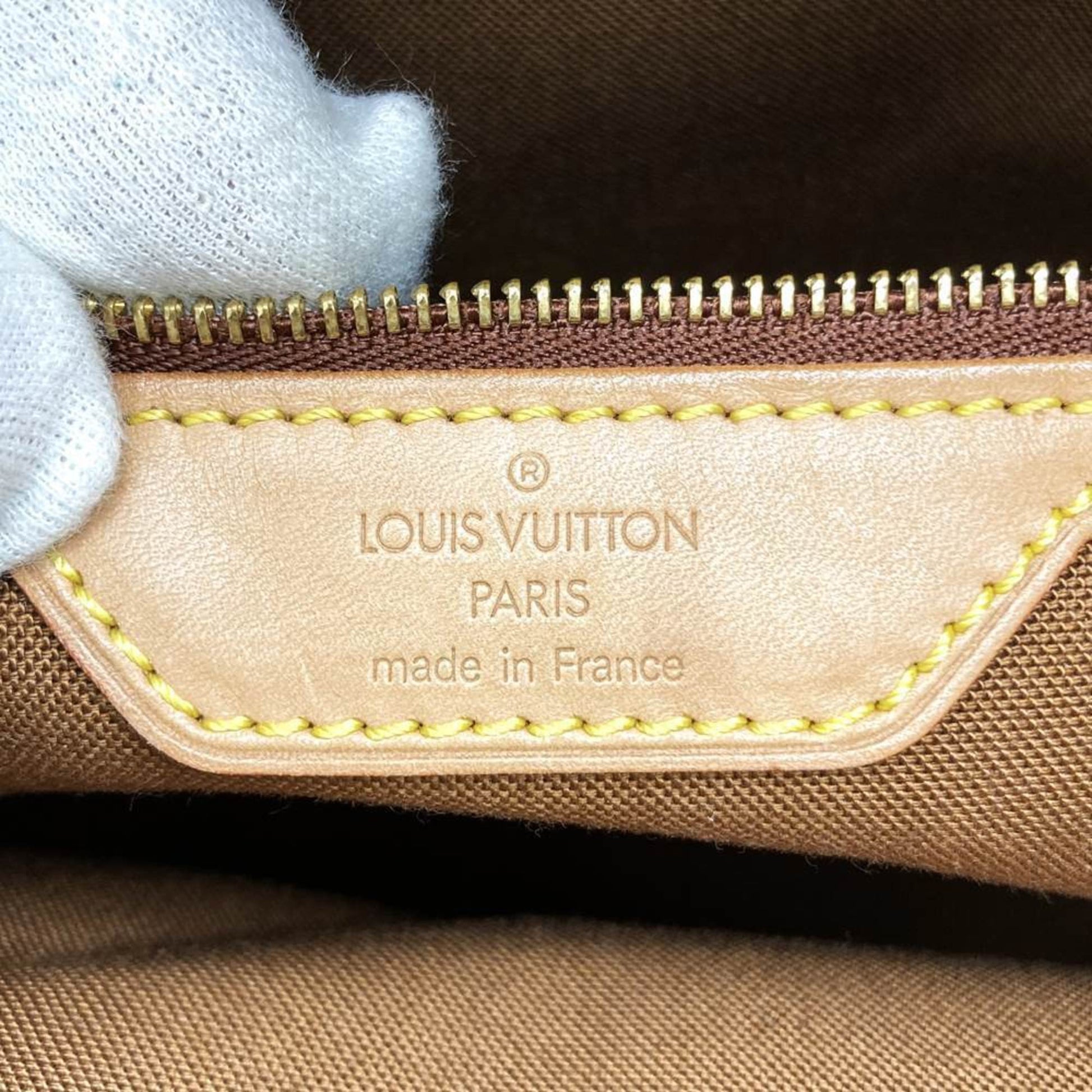 Louis Vuitton Mezzo, Brown, Canvas, tote