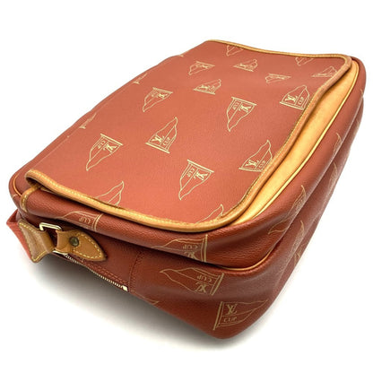 Louis Vuitton Messenger, Orange, Canvas, shoulder