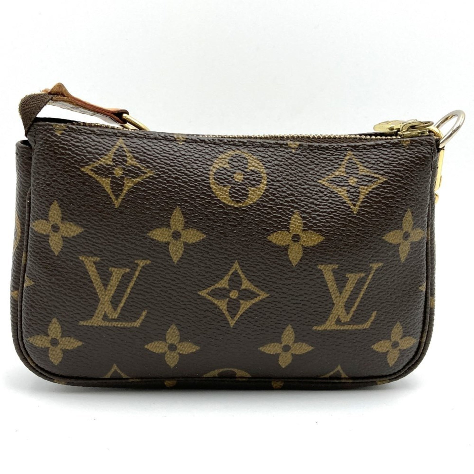 Louis Vuitton Mini Pochette Accessoires, Brown, Canvas, clutch