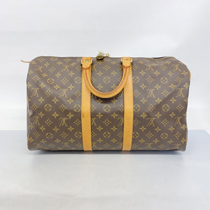 Louis Vuitton Keepall 45, Brown, Canvas, travel