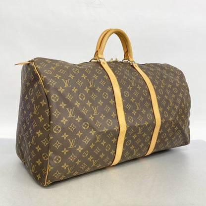 Louis Vuitton Keepall 60, Brown, Canvas, travel
