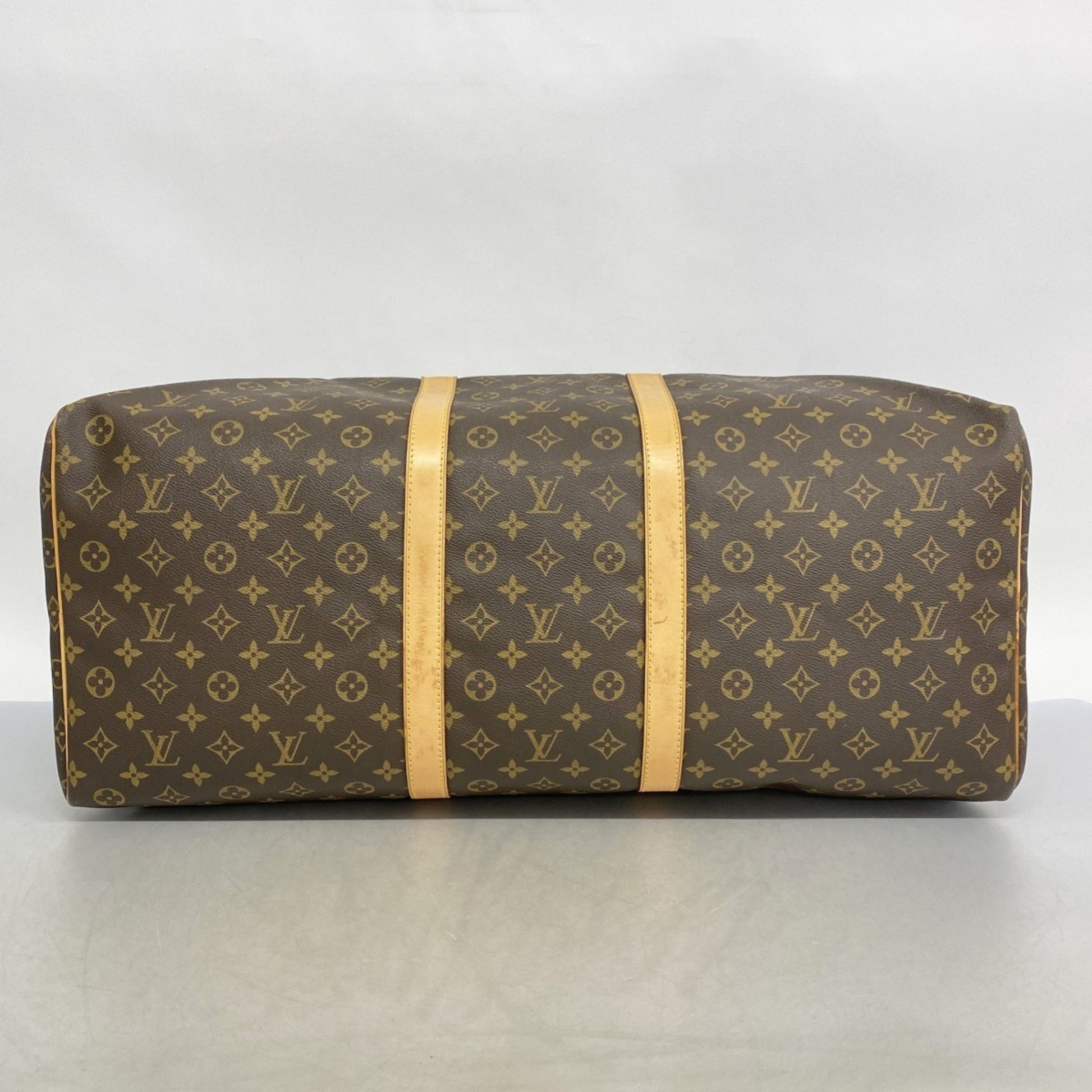 Louis Vuitton Keepall 60, Brown, Canvas, travel