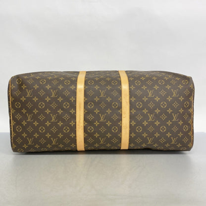 Louis Vuitton Keepall 60, Brown, Canvas, travel