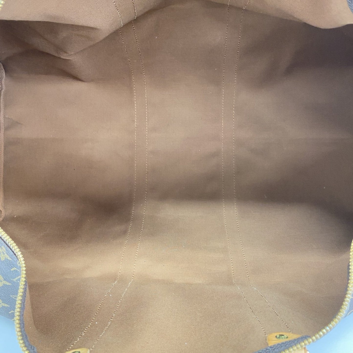 Louis Vuitton Keepall 60, Brown, Canvas, travel