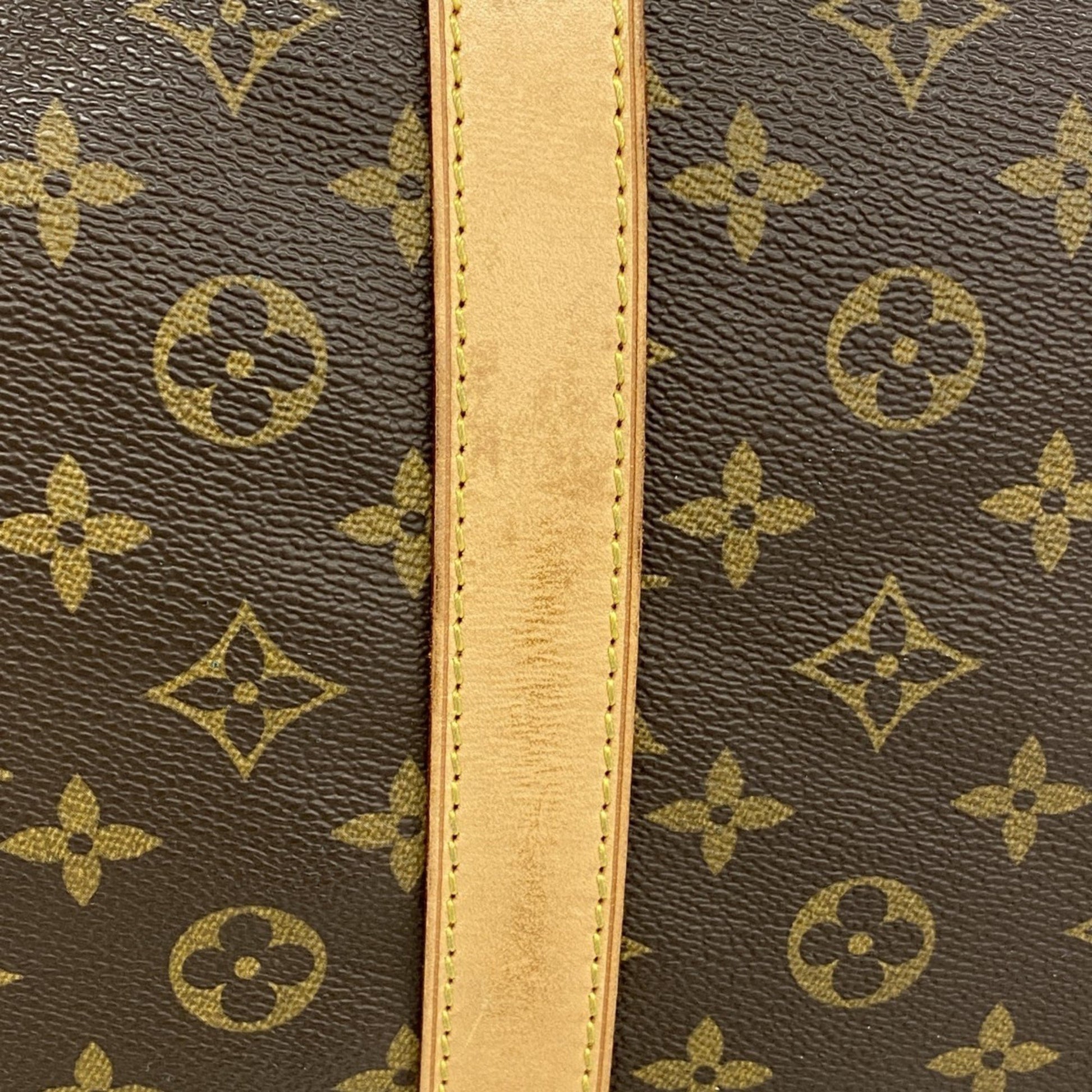 Louis Vuitton Keepall 60, Brown, Canvas, travel