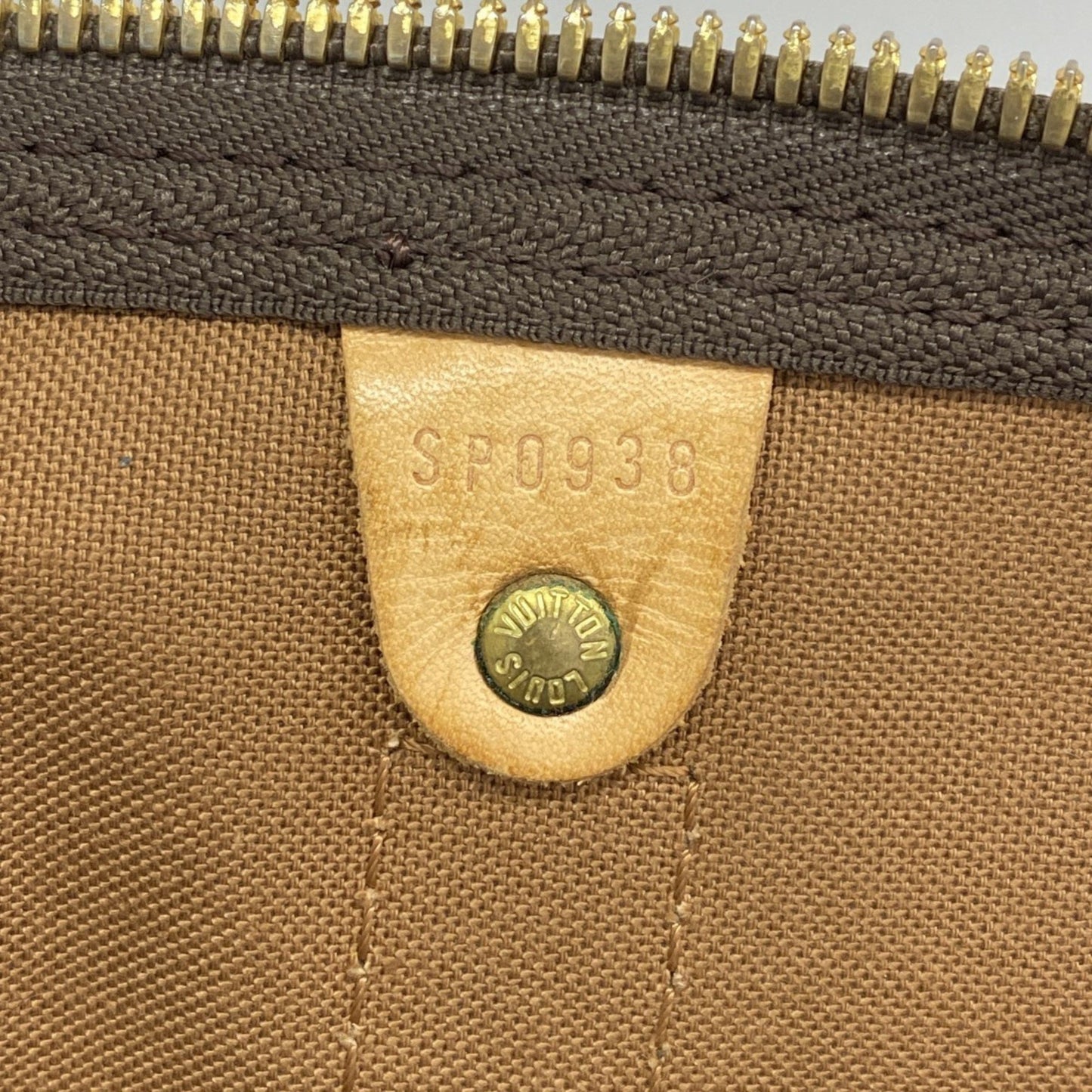 Louis Vuitton Keepall 60, Brown, Canvas, travel