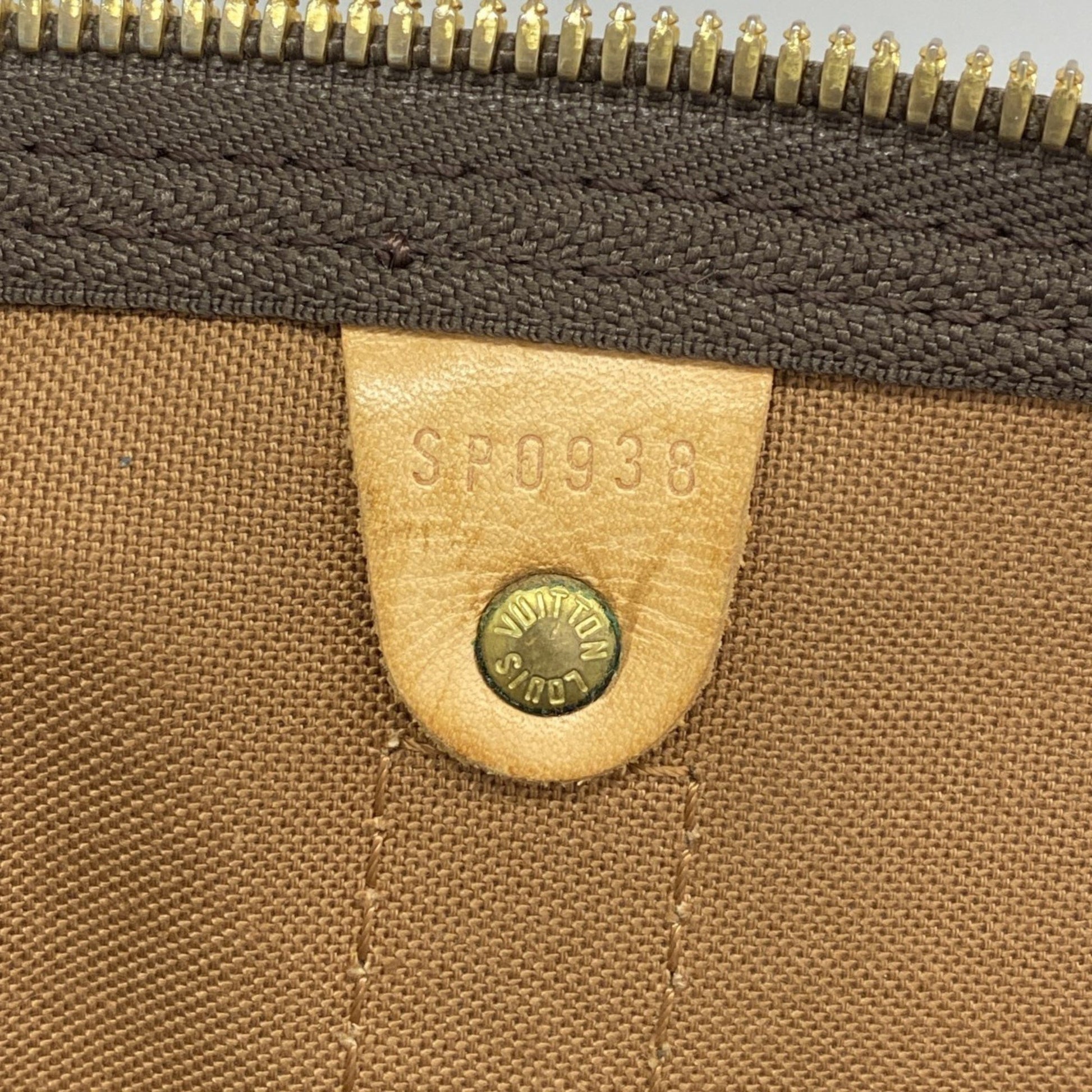 Louis Vuitton Keepall 60, Brown, Canvas, travel
