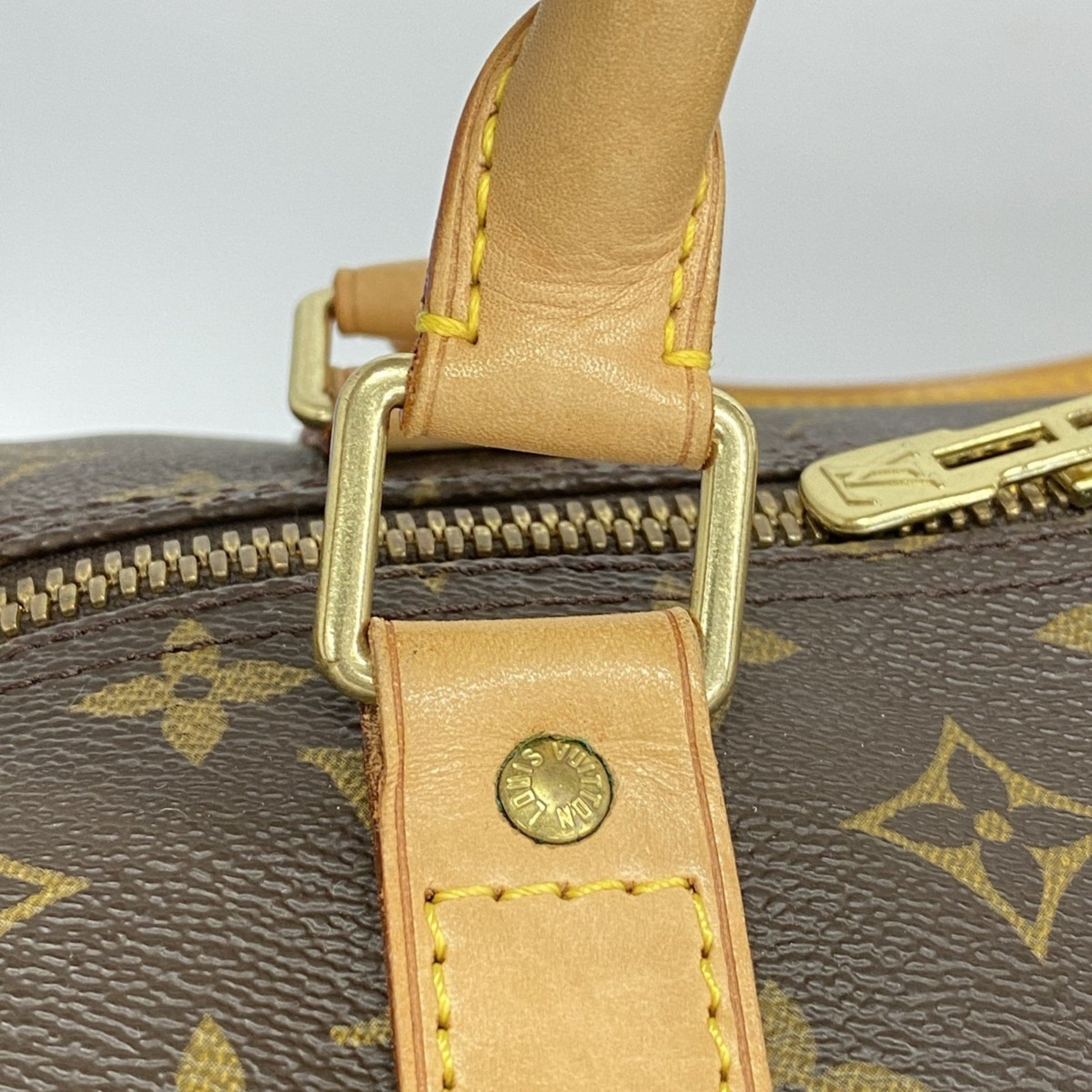 Louis Vuitton Keepall 60, Brown, Canvas, travel