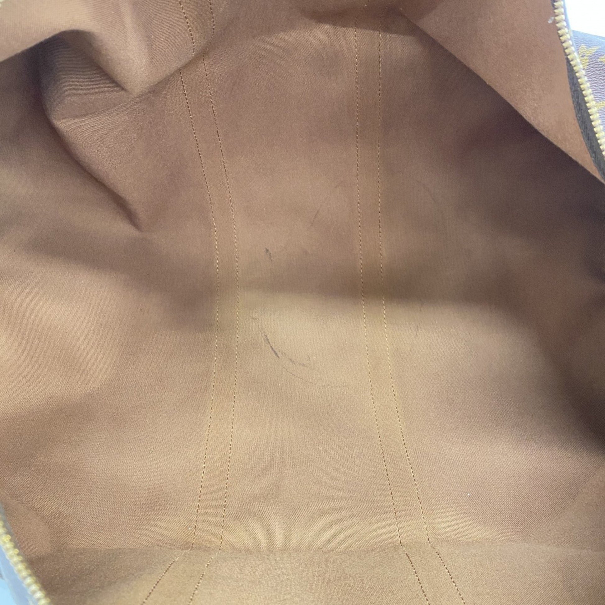 Louis Vuitton Keepall 55, Brown, Canvas, travel