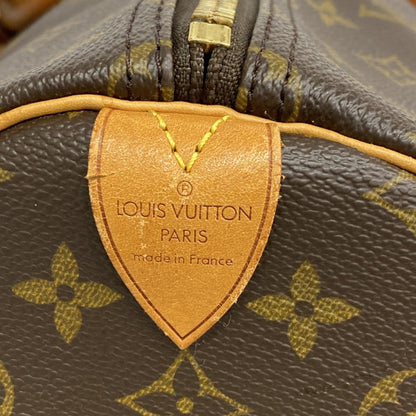 Louis Vuitton Keepall 55, Brown, Canvas, travel