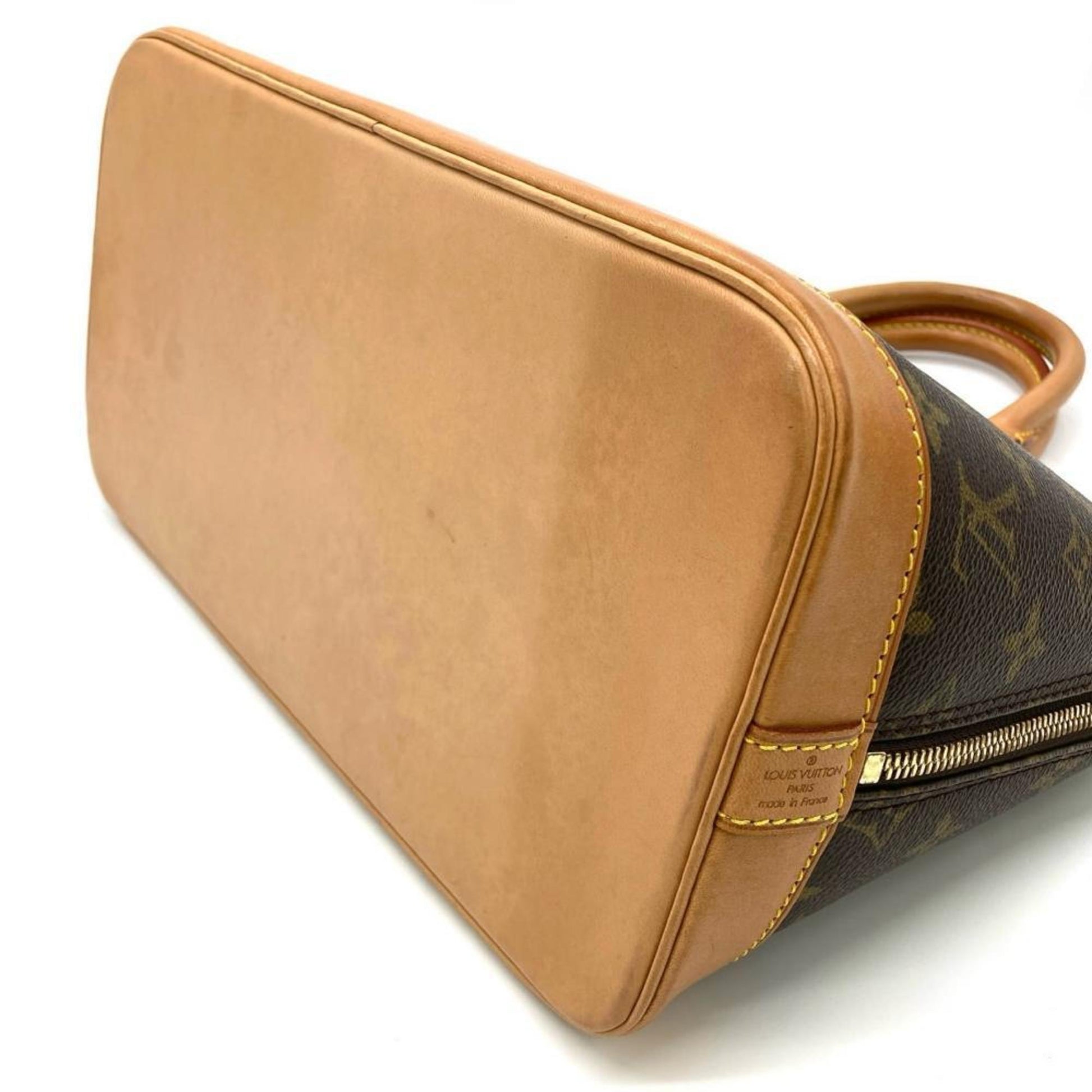 Louis Vuitton Alma, Brown, Canvas, handbag