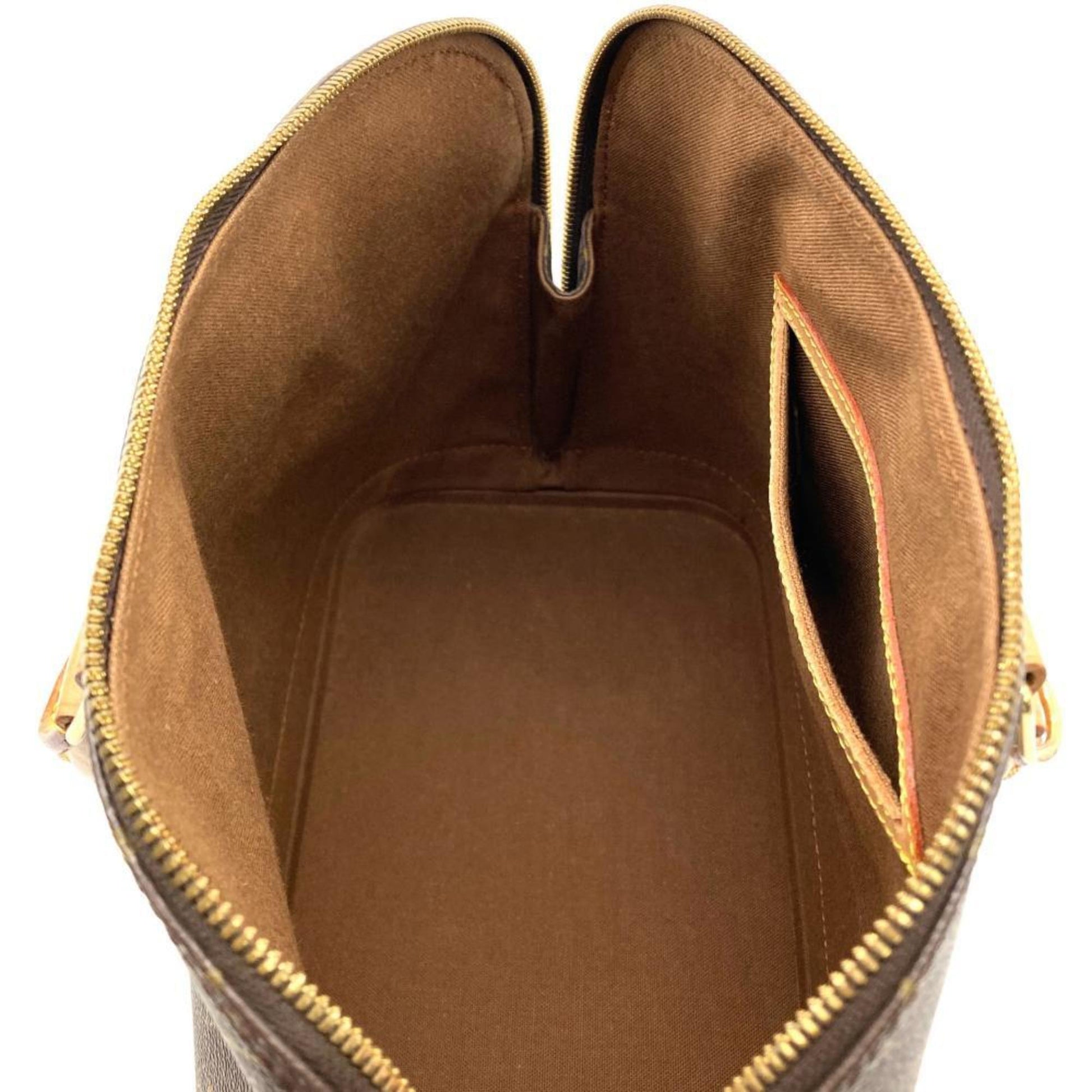 Louis Vuitton Alma, Brown, Canvas, handbag