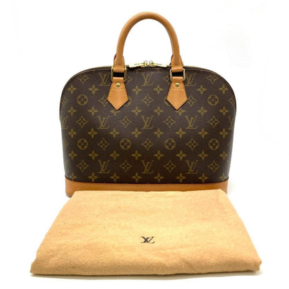 Louis Vuitton Alma, Brown, Canvas, handbag