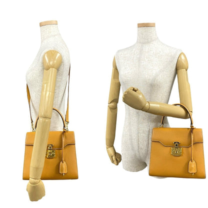 Gucci Lady Lock, Yellow, Leather, shoulder