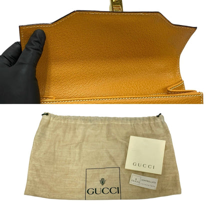 Gucci Lady Lock, Yellow, Leather, shoulder