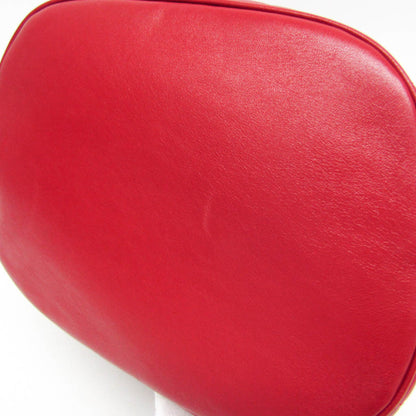 Céline C charm, Red, Leather, shoulder