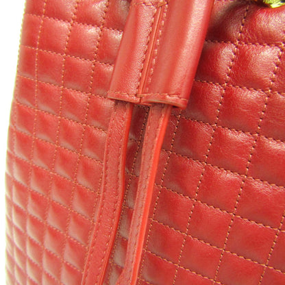Céline C charm, Red, Leather, shoulder