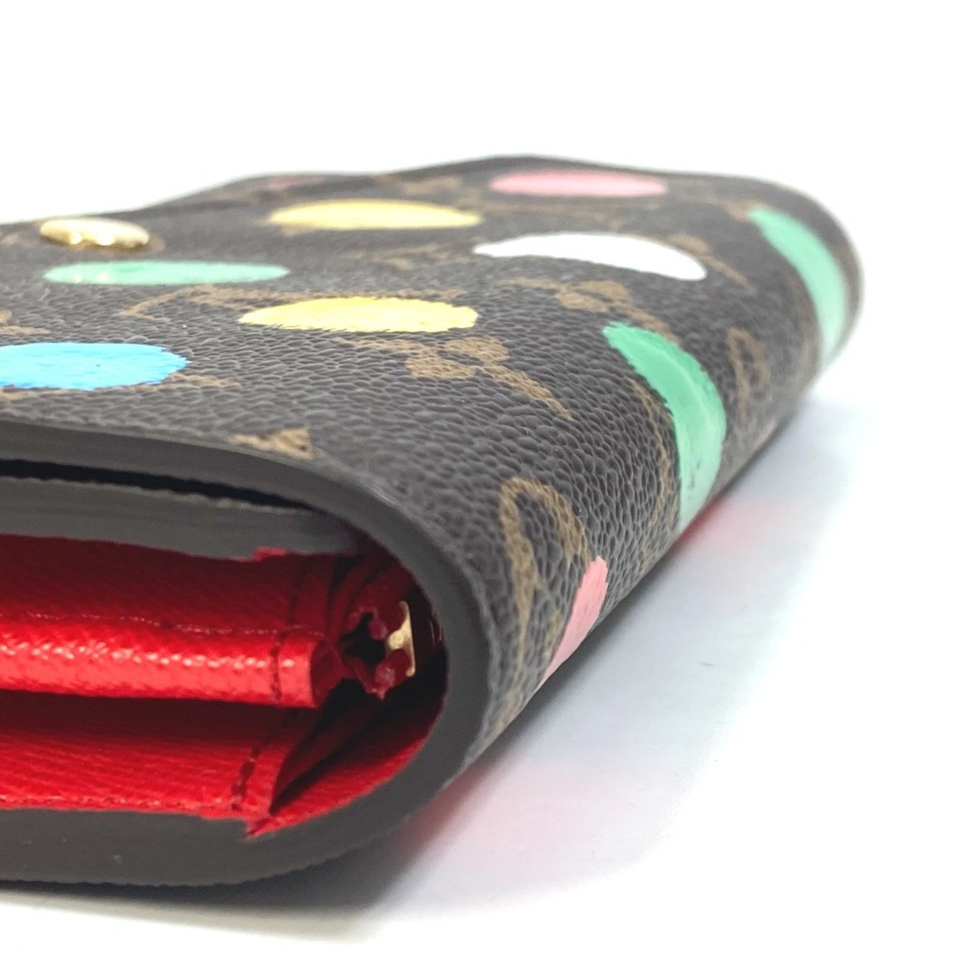 Louis Vuitton Sarah, Red, Canvas, wallet