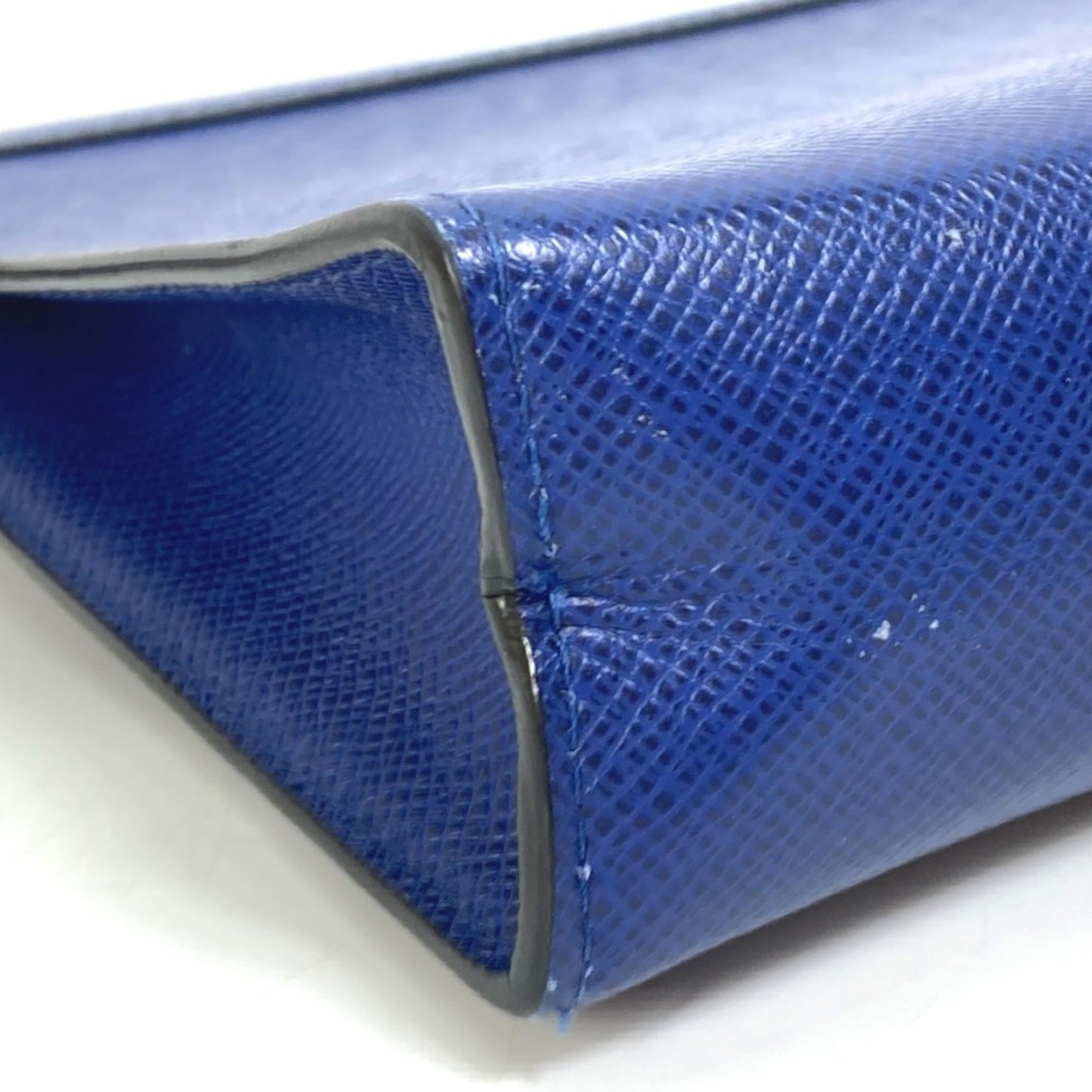 Louis Vuitton Pochette voyage, Blue, Leather, clutch