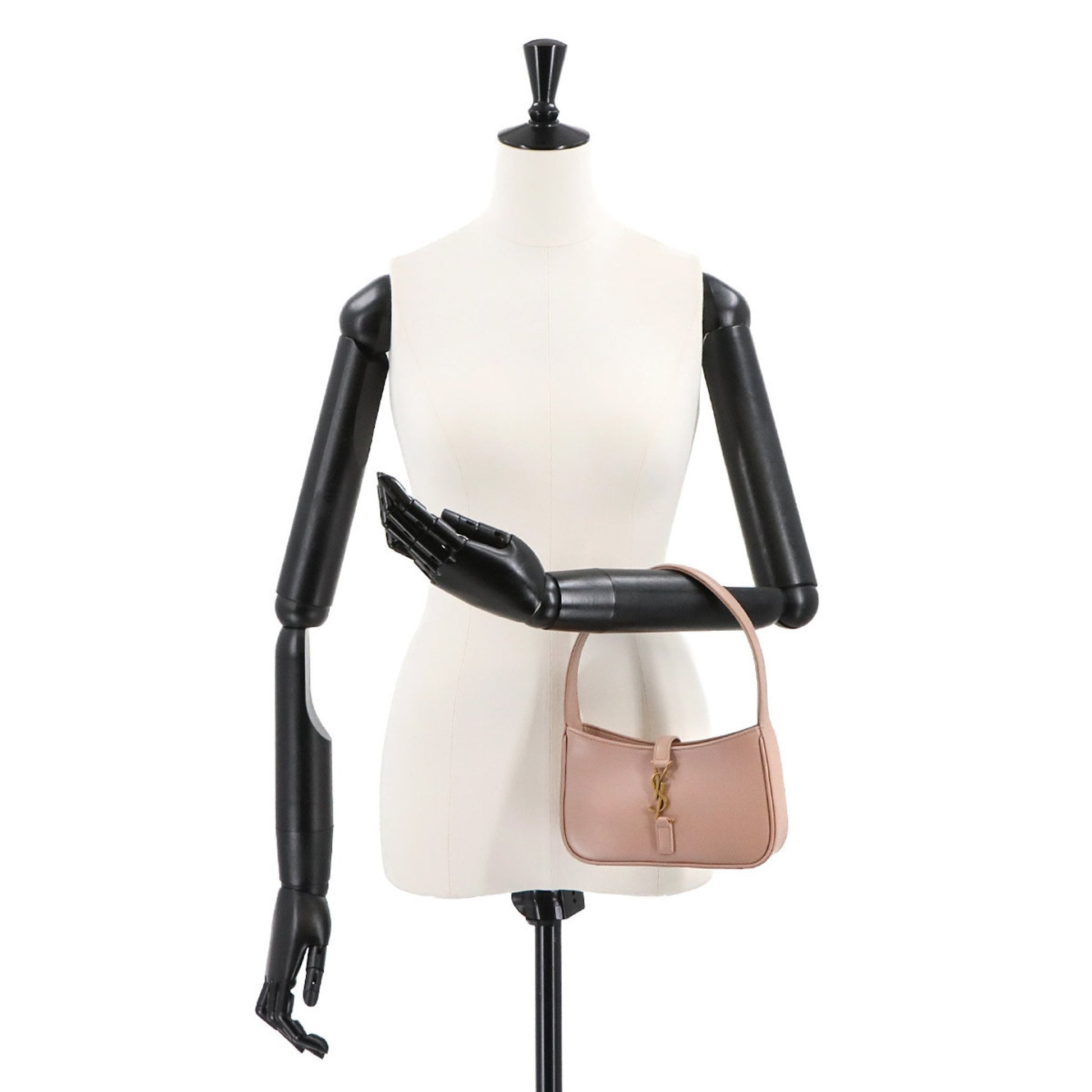 Saint Laurent LE 5 À 7, Pink, Leather, clutch