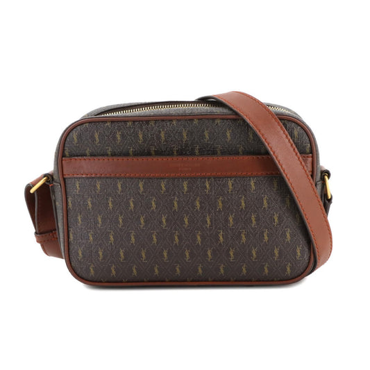 Saint Laurent Camera, Brown, Canvas, shoulder