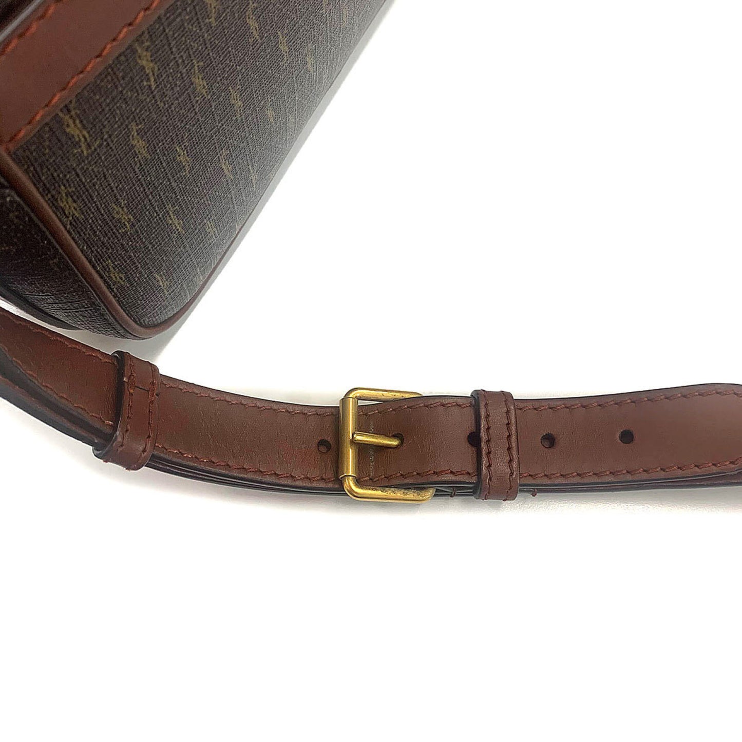 Saint Laurent Camera, Brown, Canvas, shoulder