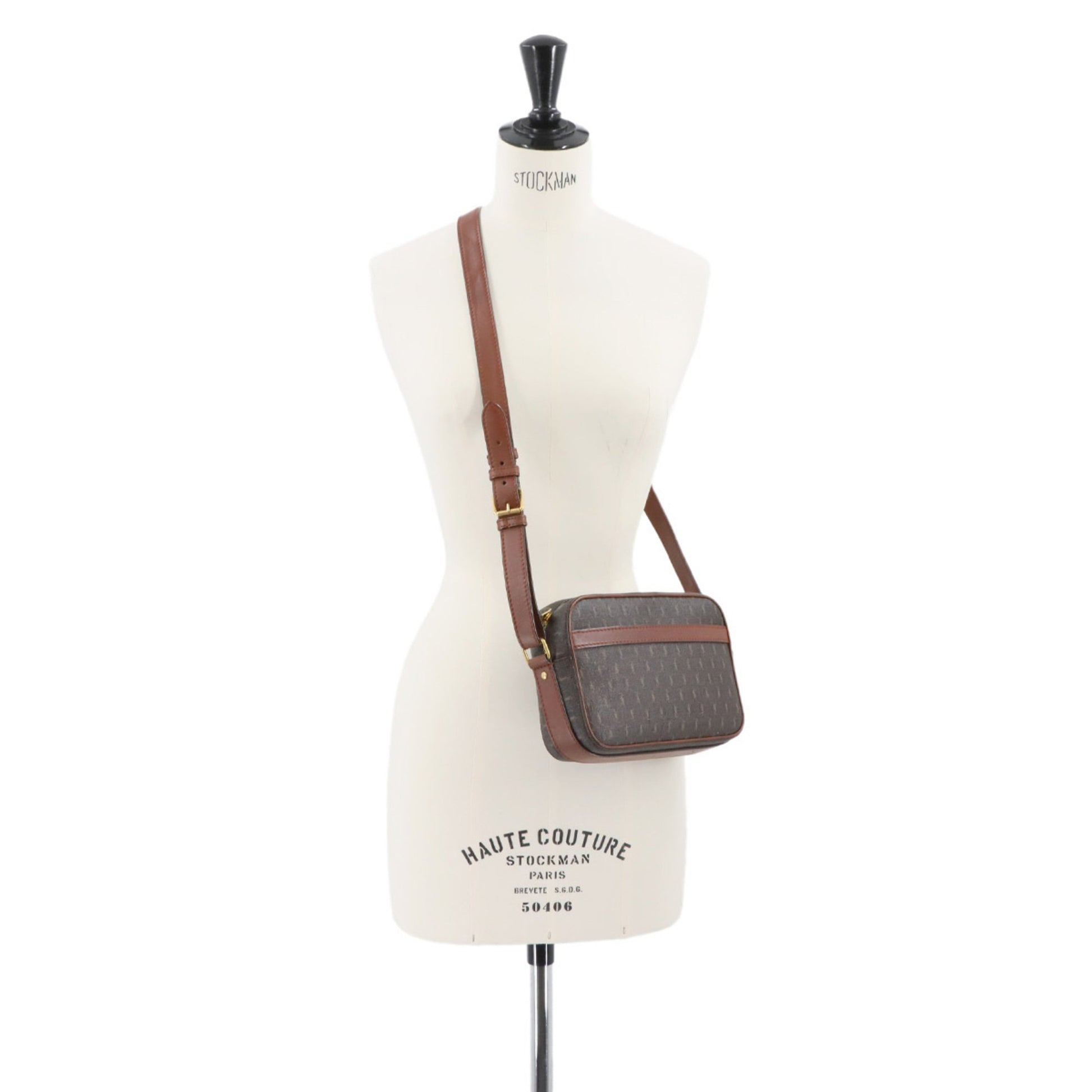 Saint Laurent Camera, Brown, Canvas, shoulder