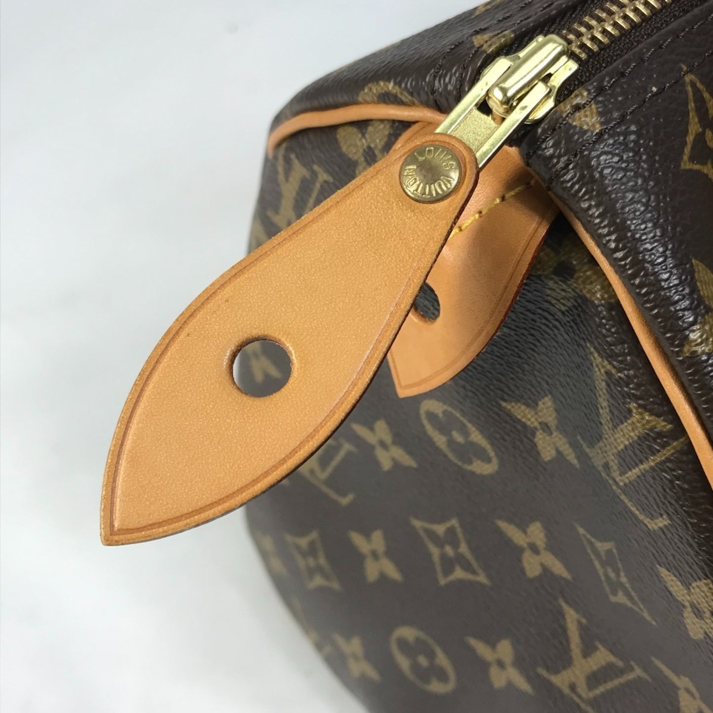 Louis Vuitton Speedy 30, Brown, Canvas, handbag