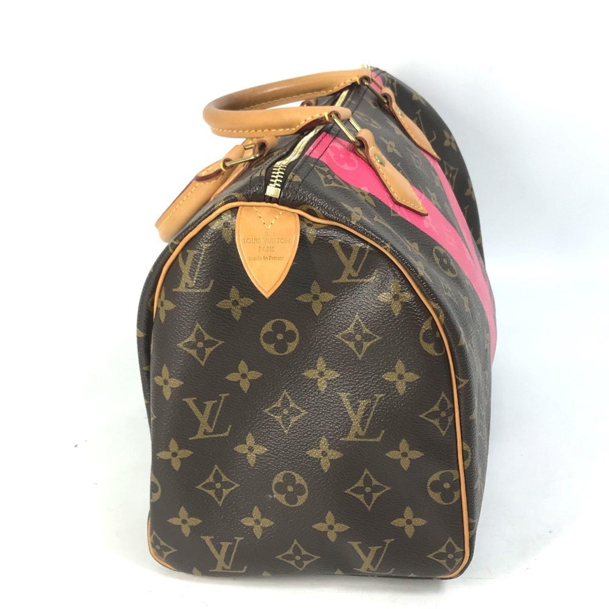 Louis Vuitton Speedy 30, Brown, Canvas, handbag