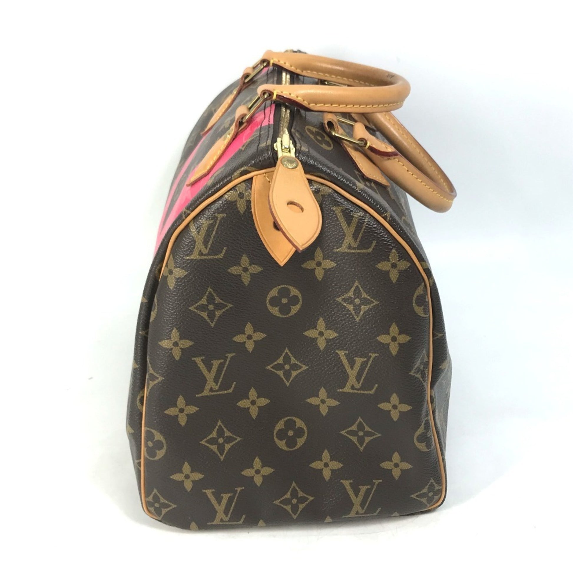 Louis Vuitton Speedy 30, Brown, Canvas, handbag