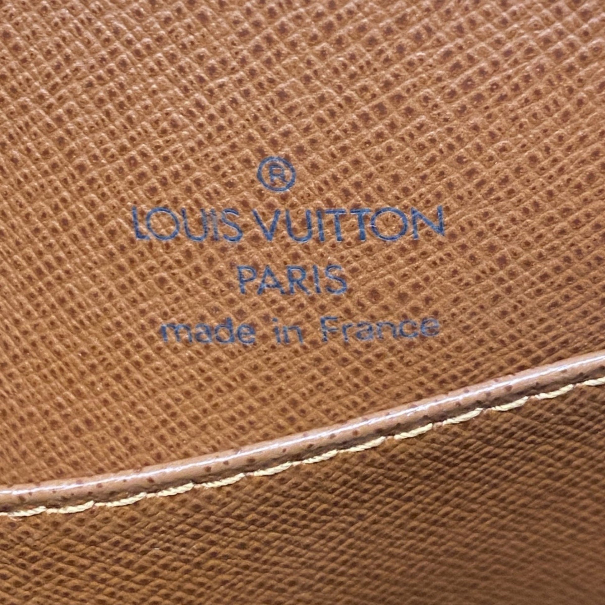 Louis Vuitton Drouot, Brown, Canvas, shoulder