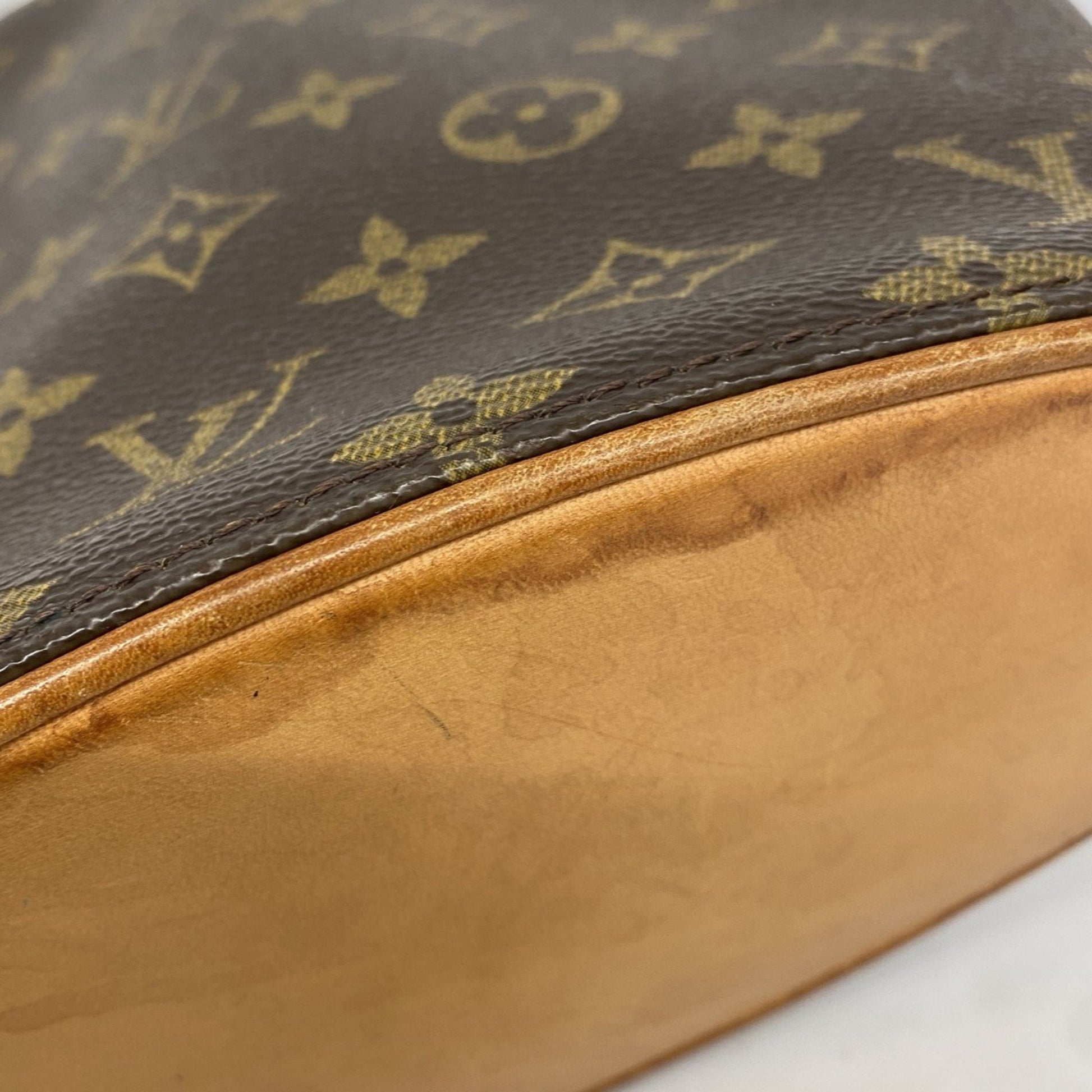 Louis Vuitton Drouot, Brown, Canvas, shoulder