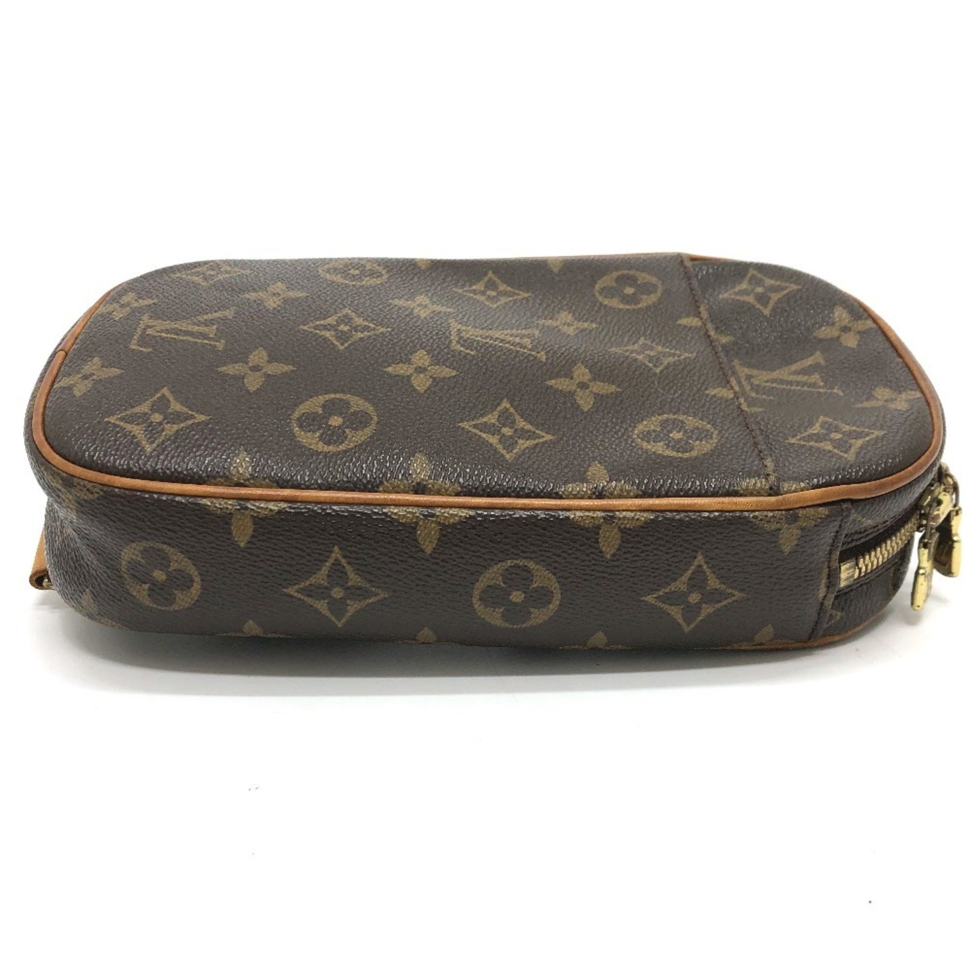 Louis Vuitton Pochette gange, Brown, Canvas, clutch