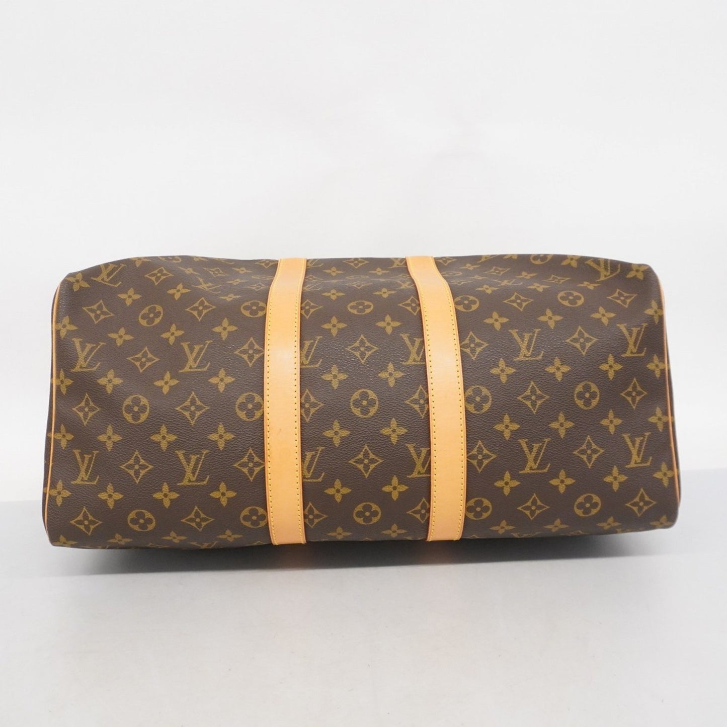 Louis Vuitton Keepall 45, Brown, Leather, travel