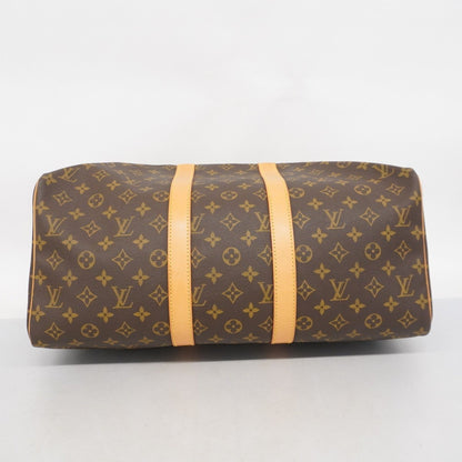 Louis Vuitton Keepall 45, Brown, Leather, travel