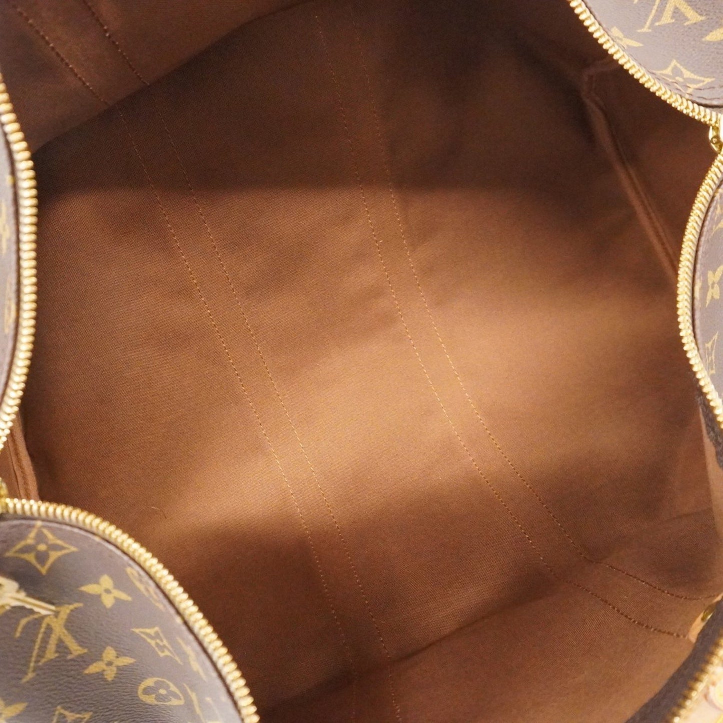 Louis Vuitton Keepall 45, Brown, Leather, travel