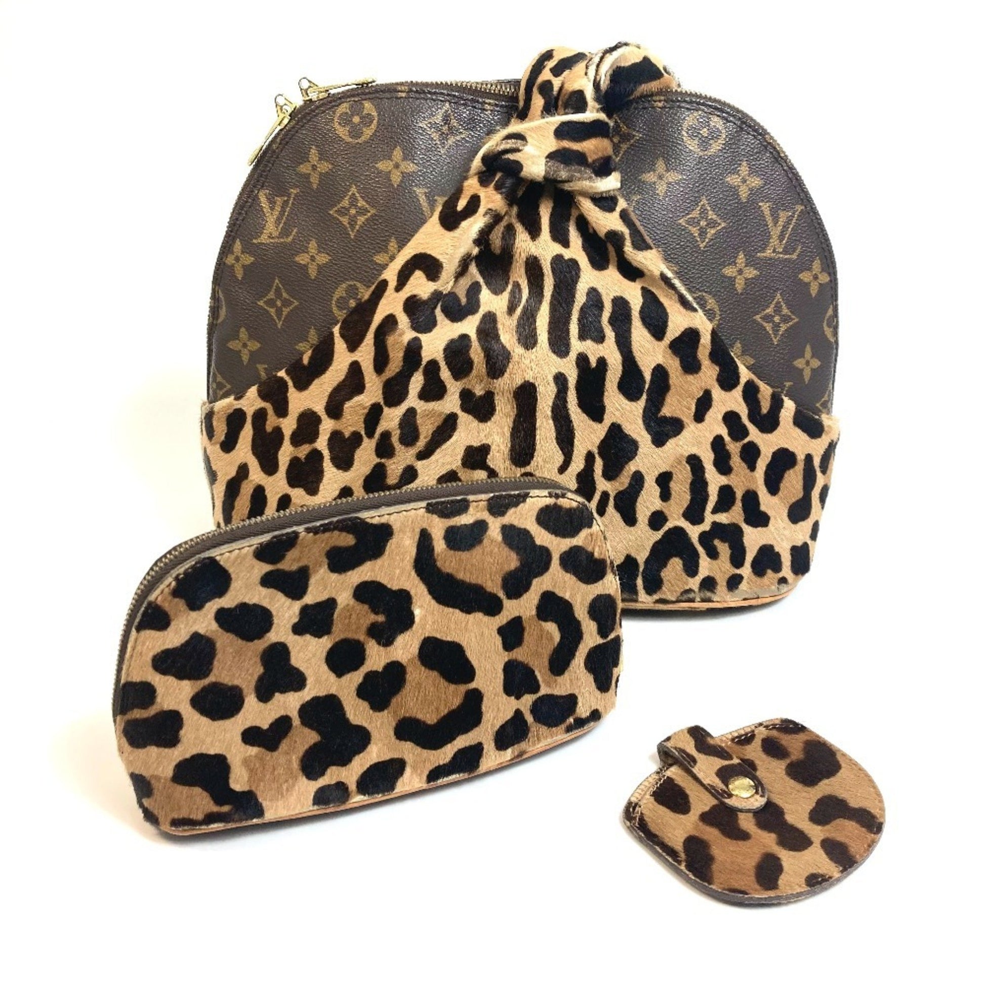 Louis Vuitton Alma, Brown, Canvas, handbag