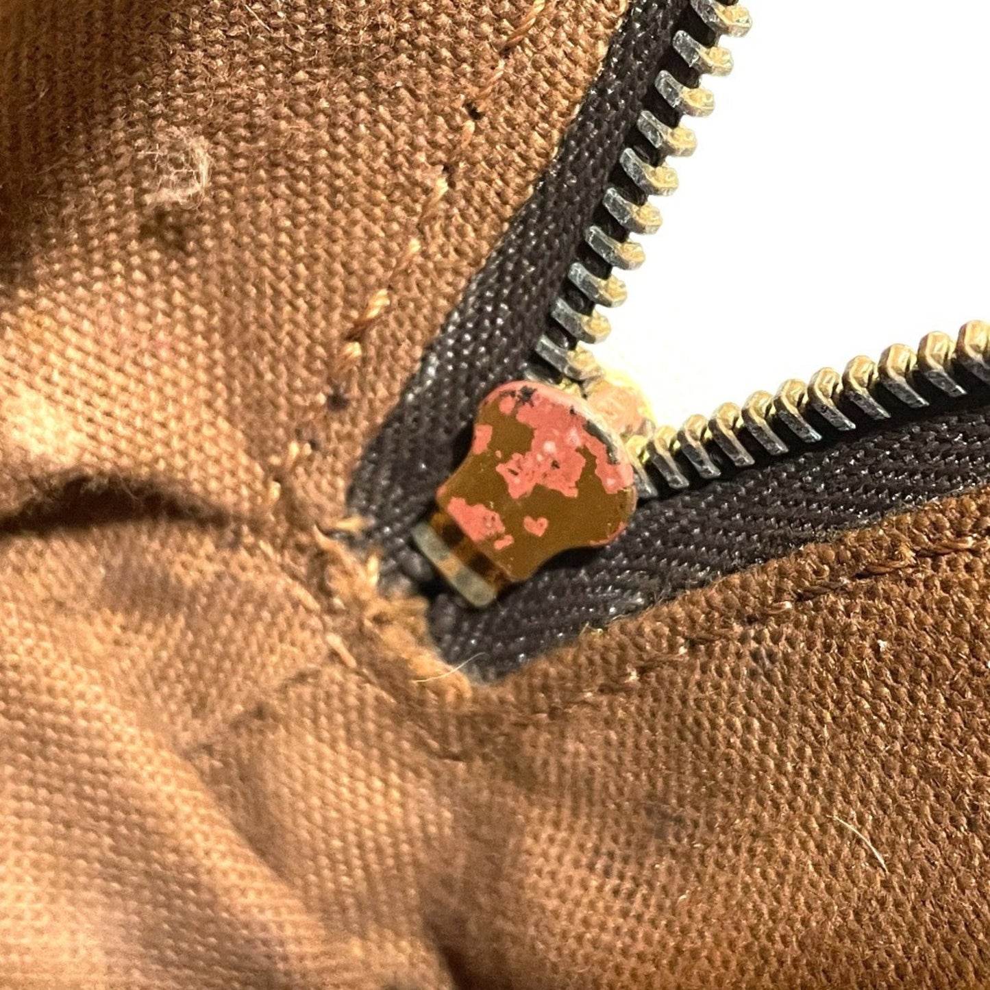 Louis Vuitton Alma, Brown, Canvas, handbag