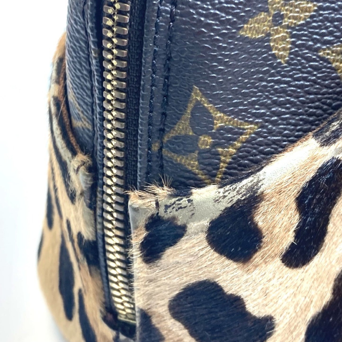 Louis Vuitton Alma, Brown, Canvas, handbag