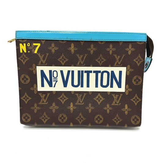 Louis Vuitton Pochette voyage, Brown, Canvas, clutch