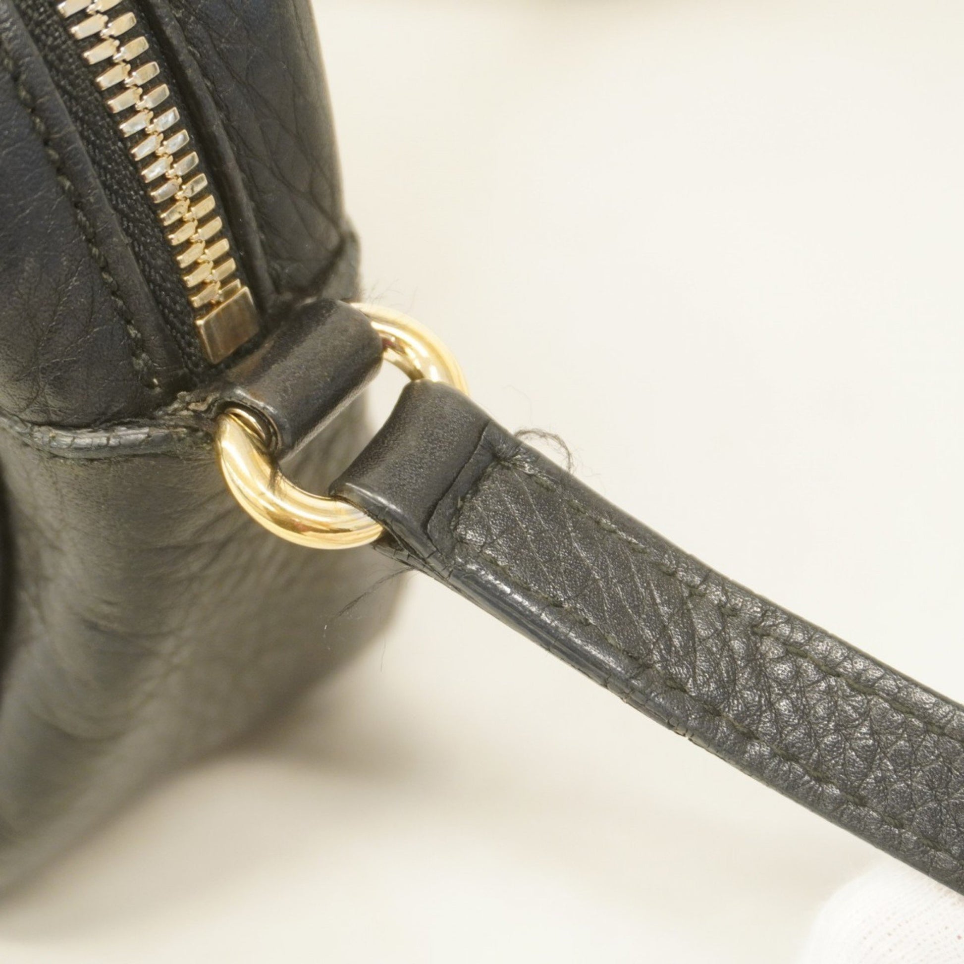 Gucci Soho, Black, Leather, shoulder